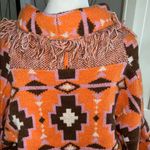 Cider  Orange and Brown Patterned Cardigan Photo 6