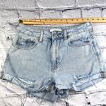 PacSun  Blue Jean Mom Shorts Distressed Casual Style Photo 1