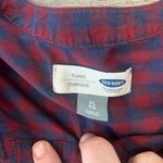 Old Navy  Purple Blue Plaid Lightweight Tunic Long Sleeve S39 Photo 1