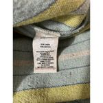 Soft Surroundings Caldera Linen Blend Pants High Waisted Aqua Stripe Size 14 Photo 7