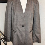LAFAYETTE 148 NEW‎ YORK Wool Silk Blend Blazer Size 12 Brown Photo 0
