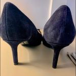 Aquatalia NWOT Italian Navy Blue Suede Stiletto Heels w/Metal Buckles Sz 8* Photo 8