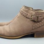 Life Stride Size 8.5M Side Zip Ankle Boots Block Heel Booties Brown Memory Foam Photo 6