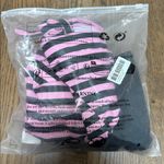 Retro Stage new 1950’s pin up style Pink and Black Striped Bikini Set size XXL Photo 4