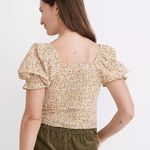 Madewell ‼️ Hopewell Puff-Sleeve Crop Top in Cottage Garden‼️ Photo 2