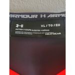 Under Armour Heat Gear Fitted Hooded Vest Mesh Sides Size XL Women Black Red Photo 4