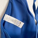 Aerie  Women's  Size Medium‎ Blue Strappy Sports Bra V-Neck Yoga Pilates  Photo 5