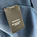 Lafayette 148 Anastasia Cold Shoulder Silk Top Glaze Blue M/L Size L Photo 7