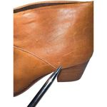 Toms Light Brown Leather Ankle Boots With Back Zipper Women’s Size 7 Photo 8