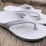 Aetrex lynco fiji orthotic comfy white flip flops women Size 11 Photo 7