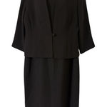 Jessica Howard  Black Two Piece Sleeveless Dress With Jacket-Size 18 Photo 0