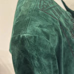 VTG Victor Costa Occasion Suede 100% Leather Blazer/Jacket Deep Green Photo 7