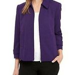 Norton Mcnaughton  Wool Zip Pea Winter Warm Coat Jacket Purple Large XL 12 Photo 0