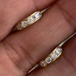 10k Gold CZ Huggies/Hoops Photo 0