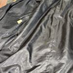 VTG Leather Trench Coat Long Jacket Women Leathercraft Process Belted‎ Retro Black Size undefined Photo 5