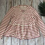Free People Peplum Striped Jacket  Large Photo 2