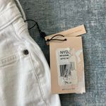 NYDJ White Ella Bermuda Denim Shorts w Roll Cuffs Size 8 Photo 3