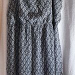 Forever 21  Black Patterned Maxi Spaghetti Strap Dress Size Medium Boho Photo 1