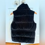 Athleta  Women's Lofty Velvet Goose Down Full Zip Puffer Vest Black S No Hood Photo 5