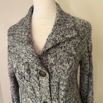 J.Crew Point Sur blue & white knit button front cardigan size XS Photo 2