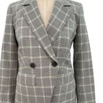 J.Crew Devon Blazer Plaid Italian Stretch Tollegno Wool Blend Gray Size 0P Photo 3