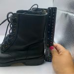 UGG  Australia Kilmer Combat Boots Women's leather black lace size US 7 Photo 8