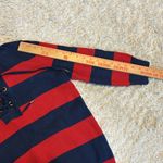 Ralph Lauren 100% Cotton Hooded Sweater, 3/4 Sleeves, Red/Blue, Size Medium Photo 10