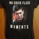 Hot Topic Supernatural Dean Winchester "No chick flick moments" graphic t-shirt Photo 0