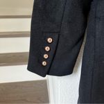 Reformation NEW  Eden Nipped Waist Long Wool Coat - Black Photo 8