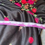 Anthony Richards Nightgown Womens 1X Black Red Floral MuuMuu House Gown Caftan Photo 11