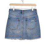 Free People Womens 2 Side Stripe Embellished Denim Miniskirt Photo 2