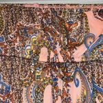 LOVE, FIRE STRAPLESS PINK PAISLEY MAXI DRESS ELASTIC TOP PEEP HOLE ON BACK CUTE Photo 6