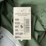 American Eagle  Shirt Juniors Small Green Eagle Polo Casual‎ Preppy Retro Y2K Photo 7