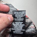 Nicole Miller Peach Cream Black Floral Linen Shift Dress Medium Short Sleeve Photo 5