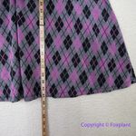 Unique Vintage Adorable Purple & Pink Argyle Sweater Dress women plus size 1X Photo 8