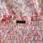 Billabong NWT strapless smocked pink floral dress Photo 5