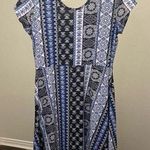 Brooks BOBBIE  Blue, Black & White Dress Photo 0