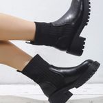 SheIn Women Minimalist Slip-On Sock Boots Size 8 (New with tag) Photo 2