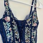 Victoria's Secret victoria’s secret navy floral corset top Photo 4