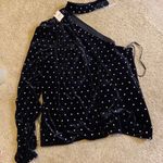 Self Portrait  velvet diamante one shoulder top Photo 5