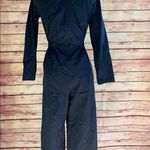 COS  Navy Blue V-Neck Long Sleeve Belted V Neck Wide Leg Jumpsuit, Size 6 Photo 5