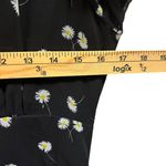 Alexia Admor Floral Black Midi Dress With Puff Sleeves Size 6 Photo 5