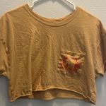 Aerie OFFLINE BY Jersey Cropped T-Shirt- Khaki/Mustard Photo 0