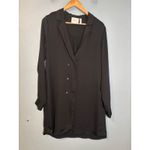 L'Academie The Military Dress Long Sleeve Black Double Breasted Size Medium Photo 1