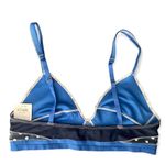 Ron Herman Tais Swim Bikini Top – Blue Snake Print & Polka Dot, Size M, NWT Size M Photo 2