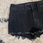 American Eagle Black Crochet Hi-Rise Shortie Shorts Photo 1
