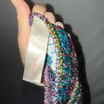 Smocked‎ Boho Maxi Strapless Bohemian Dress Empire Waist Teal Blue Photo 6