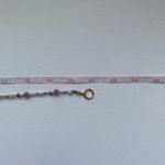 Gold Half Paperclip Half Beaded Handmade Necklace Photo 7