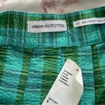 Urban Outfitters NWT Katie green plaid pleated academia mini skirt, size S Photo 5