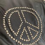 Topshop Studded Peace Leather Jacket - Real Leather Photo 8